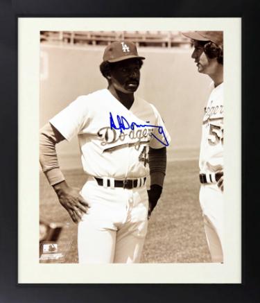 Al Downing Autographed Los Angeles Dodgers MLB Licensed 8 x 10 Photograph Custom Framing- COA/ Show Ticket-Powers Sports Memorabilia