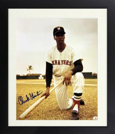 Chuck Hinton Autographed Washington Senators MLB Licensed 8 x 10 Photograph Custom Framing- COA (MLBPAA)-Powers Sports Memorabilia