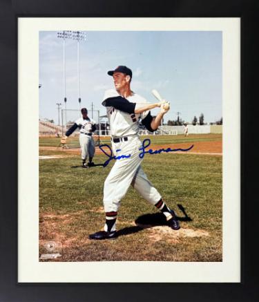 Jim Lemon Autographed Washington Senators MLB Licensed 8 x 10 Photograph Custom Framing imperfect- COA-Powers Sports Memorabilia
