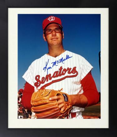 Ken McMullen Autographed Washington Senators MLB Licensed 8 x 10 Photograph Custom Framing imperfect- COA-Powers Sports Memorabilia