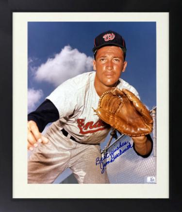 Jim Duckworth Autographed Washington Nationals MLB Licensed 8 x 10 Photograph Custom Framing imperfect- COA-Powers Sports Memorabilia