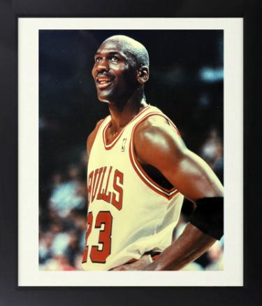 Michael Jordan Chicago Bulls 8 x 10 Photograph Custom Framing (GOAT/HOF)-Powers Sports Memorabilia