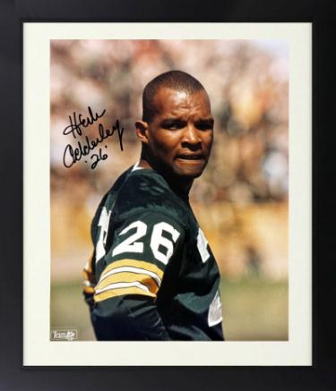 Herb Adderley Autographed Green Bay Packers NFL Licensed 8 x 10 Photograph Custom Framing imperfect #26- COA/Show Ticket (HOF)-Powers Sports Memorabilia