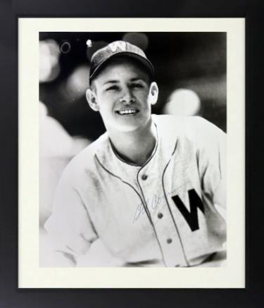 Gil Coan Autographed Washington Senators Vintage 8 x 10 Photograph Custom Framing imperfect- COA -1946-1953-Powers Sports Memorabilia