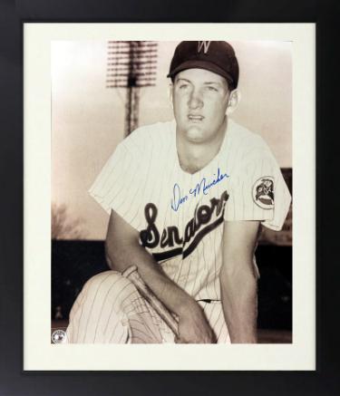 Don Mincher Autographed Washington Senators MLB 8 x 10 Photograph Custom Framing imperfect- COA/Ticket-Powers Sports Memorabilia