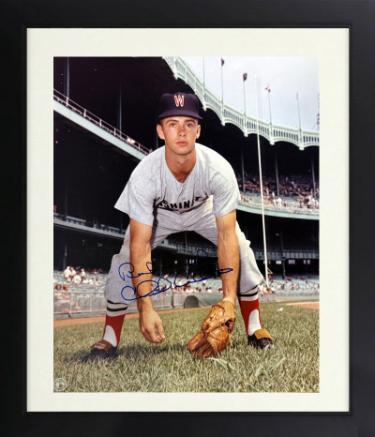 Chuck Cottier Autographed Washington Senators MLB Licensed 8 x 10 Photograph Custom Framing imperfect- COA-Powers Sports Memorabilia