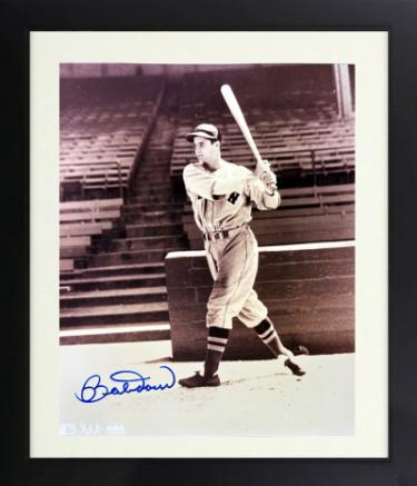 Bobby Doerr Autographed Boston Red Sox MLB Licensed 8 x 10 Photograph Custom Framing minor dings- COA (HOF)-Powers Sports Memorabilia