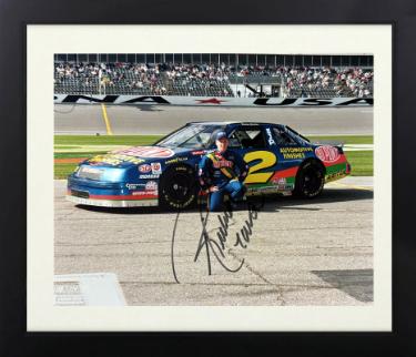 Ricky Craven Autographed Dupont NASCAR #2 Licensed 8 x 10 Photograph Custom Framing imperfect - COA-Powers Sports Memorabilia
