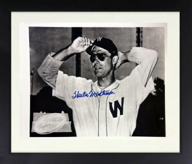 Walt Masterson Autographed Washington Senators 8.5x11 Photograph Custom Framing imperfect- COA/Ticket-Powers Sports Memorabilia