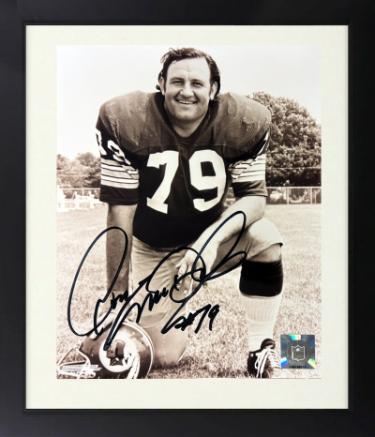 Ron McDole Autographed Washington Redskins NFL 8 x 10 Photograph Custom Framing imperfect - COA/Show Ticket-Powers Sports Memorabilia