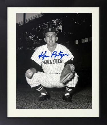 Ken Retzer Autographed Washington Senators Vintage 8 x 10 Photograph Custom Framing imperfect- COA/Ticket-Powers Sports Memorabilia