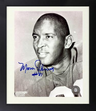 Marv Fleming Autographed Green Bay Packers NFL 8 x 10 Photograph Custom Framing imperfect #81-COA (SB I/II Champs)-Powers Sports Memorabilia
