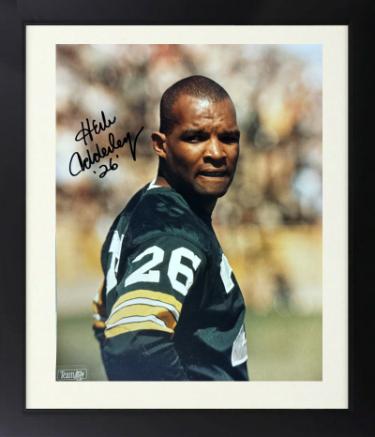 Herb Adderley Autographed Green Bay Packers NFL Licensed 8 x 10 Photograph Custom Framing imperfect #26- COA (HOF)-Powers Sports Memorabilia
