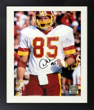 Don Warren Autographed Washington NFL Licensed 8 x 10 Photograph Custom Framing imperfect #85 -COA (3X SB Champ/HOGS)-Powers Sports Memorabilia