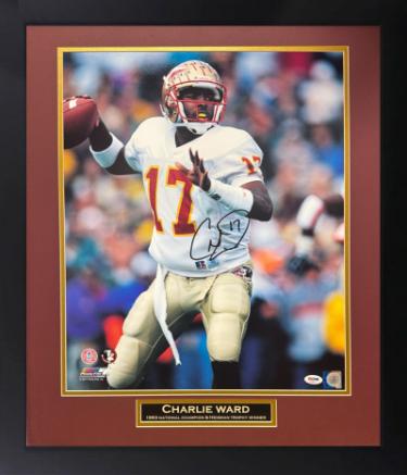 Charlie Ward Autographed Florida Seminoles NCAA Licensed 16 x 20 Photograph #17 Custom Framing- PSA #AD39261-Powers Sports Memorabilia