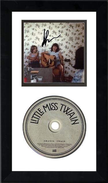 Shania Twain Autographed 2026 Little Miss Twain Art Card with Album Cover Booklet & CD 6.5x12 Custom Framing– COA (Country/Pop)-Powers Sports Memorabilia