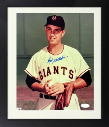Hoyt Wilhelm Autographed New York Giants MLB 8 x 10 Photograph Custom Framing- Steiner Sports Hologram/COA-Powers Sports Memorabilia