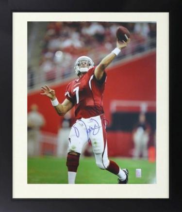 Matt Leinart Autographed Arizona Cardinals 16 x 20 Photograph Custom Framing- Leinart Player Hologram/COA-Powers Sports Memorabilia