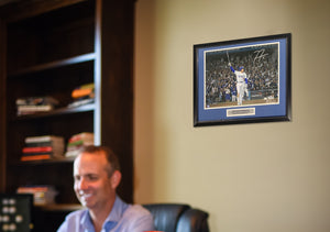 Freddie Freeman Autographed Los Angeles Dodgers 2024 World Series Game 1 Grand Slam Signed Baseball 16x20 Framed Photo MLB Hologam COA Silver-Powers Sports Memorabilia