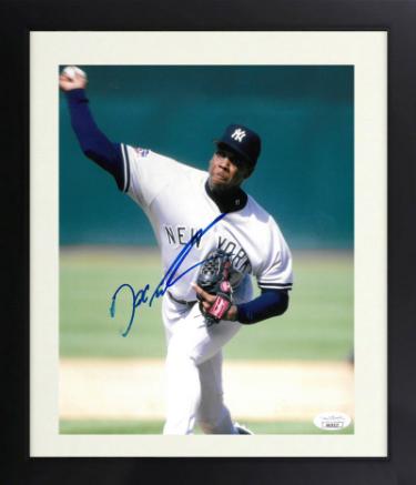 Dwight/Doc Gooden Autographed New York Yankees 8 x 10 Photograph Custom Framing- JSA Authentic-Powers Sports Memorabilia