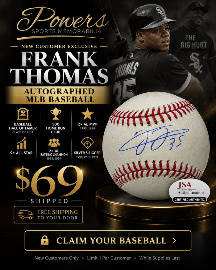 Frank Thomas Autographed Baseball JSA Authenticated – Hall of Famer – $69 Shipped