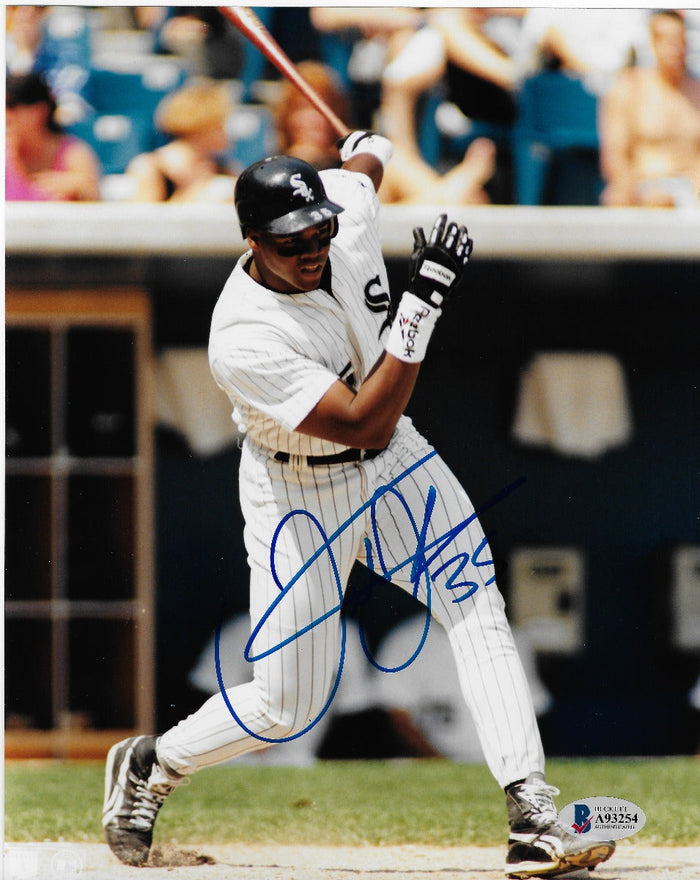 Frank Thomas Signed Chicago White Sox 8x10 Photo - Beckett-Powers Sports Memorabilia