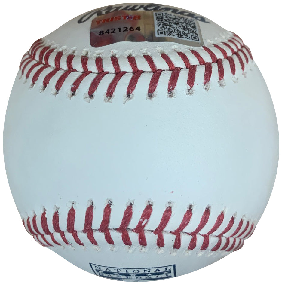 Fred McGriff Autographed Hall of Fame HOF Logo Signed Baseball TRISTAR COA With UV Display Case-Powers Sports Memorabilia