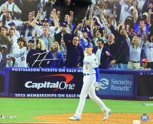 Freddie Freeman Autographed Los Angeles Dodgers 2024 World Series Game 1 Grand Slam Signed Baseball 16x20 Photo MLB Hologam COA A-Powers Sports Memorabilia