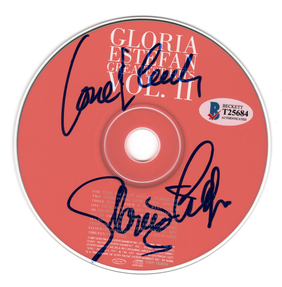 Gloria Estefan Autographed Greatest Hits Vol. II CD with Cover Beckett Authenticated-Powers Sports Memorabilia