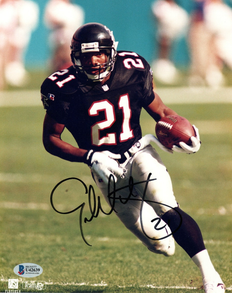 Glyn Milburn Autographed Atlanta Falcons 8x10 Photo Beckett Authenticated-Powers Sports Memorabilia