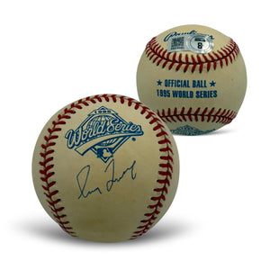 Greg Maddux Autographed 1995 World Series Signed Baseball Beckett Authenticated COA With UV Display Case 1-Powers Sports Memorabilia