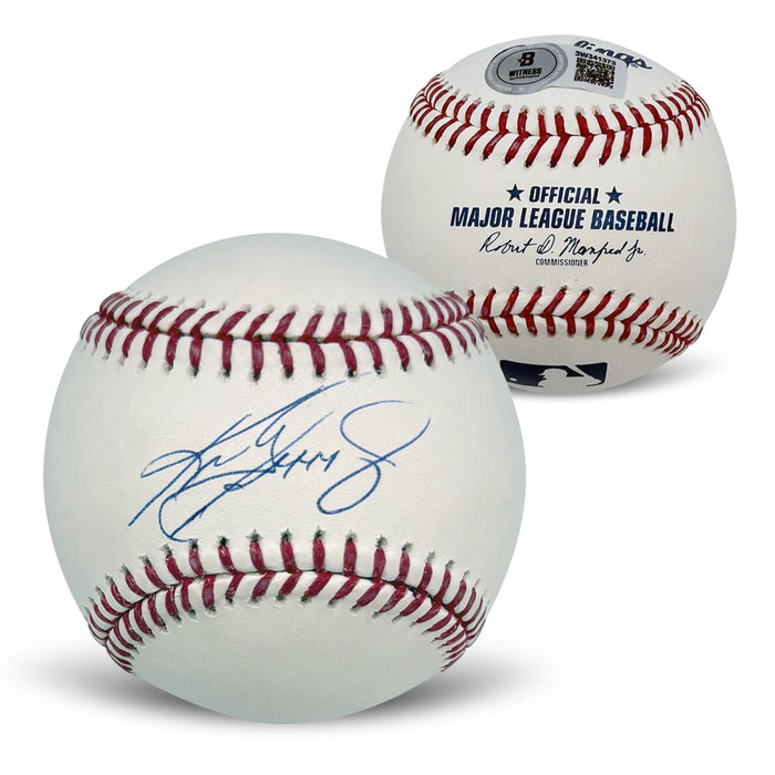 Ken Griffey Jr Autographed MLB Signed Baseball Beckett COA With UV Display Case-Powers Sports Memorabilia