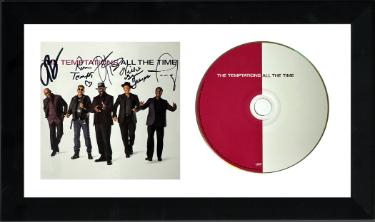 The Temptations Autographed 2019 All The Time Album Cover Booklet/CD Custom Framing- 5 sigs- COA (Williams/Tyson/Weeks/Braggs/Greene)-Powers Sports Memorabilia