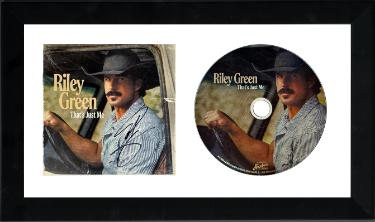 Riley Green Autographed 2026 That's Just Me CD Album Cover Booklet with CD 6.5x12 Custom Framing– COA-Powers Sports Memorabilia