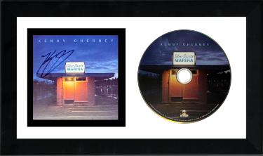 Kenny Chesney Autographed 2026 Silver Sands Marina Hey Now Records 4x4 Art Card Insert/CD 6.5x12 Custom Framing- COA/NEW - CTBL_h47374-Powers Sports Memorabilia