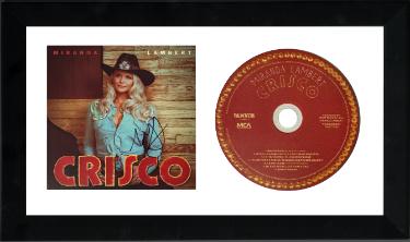 Miranda Lambert Autographed 2026 Crisco MCA 4.75x4.75 Art Card Insert/CD 6.5x12 Custom Framing - COA-Powers Sports Memorabilia