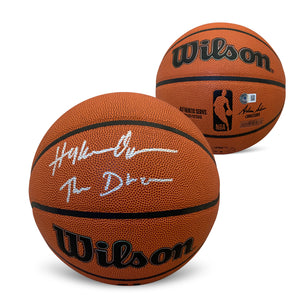 Hakeem Olajuwon Autographed NBA Full Size Replica Basketball THE DREAM Beckett COA-Powers Sports Memorabilia