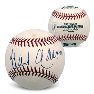 Hank Aaron Autographed Atlanta Braves Signed MLB Baseball With UV Display Case JSA YY53673