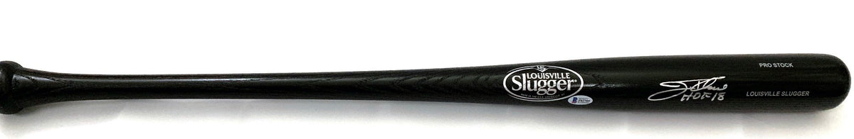 Jim Thome Autographed Louisville Slugger Bat W/HOF 18 Indians Phillies White Sox Twins Beckett Witnessed-Powers Sports Memorabilia