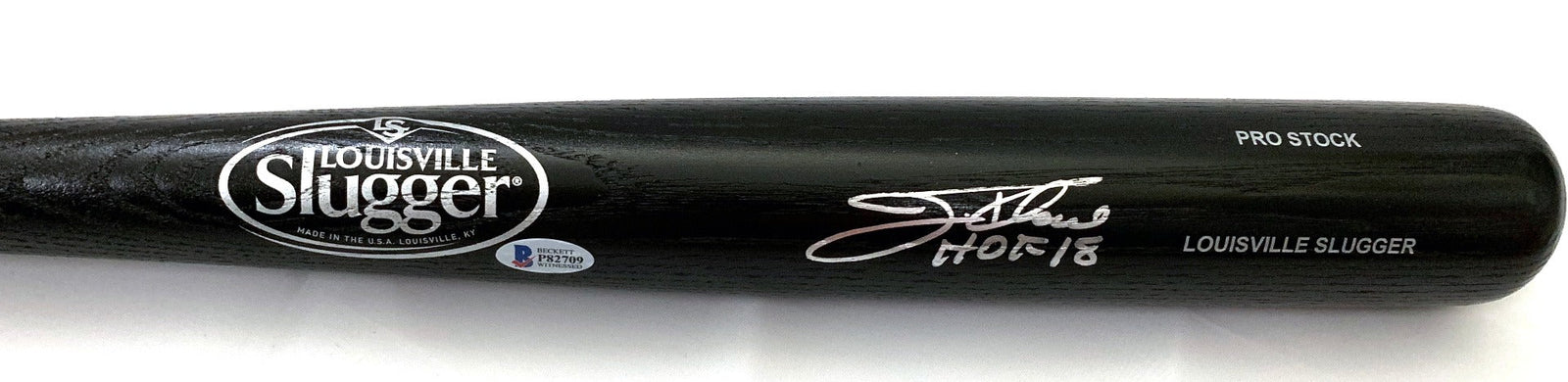 Jim Thome Signed Louisville Slugger Bat W/HOF 18 Indians Phillies White Sox Twins - Beckett-Powers Sports Memorabilia