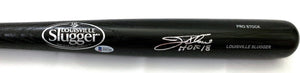 Jim Thome Autographed Louisville Slugger Bat W/HOF 18 Indians Phillies White Sox Twins Beckett Witnessed-Powers Sports Memorabilia