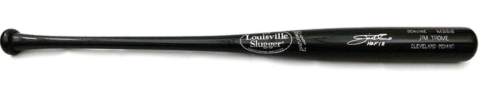 Jim Thome Signed Louisville Slugger Game Model Bat W/HOF 18 Block Indians Phillies White Sox Twins - Beckett-Powers Sports Memorabilia