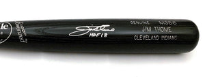 Jim Thome Autographed Louisville Slugger Game Model Bat W/HOF 18 Block Indians Phillies White Sox Twins Beckett Witnessed-Powers Sports Memorabilia