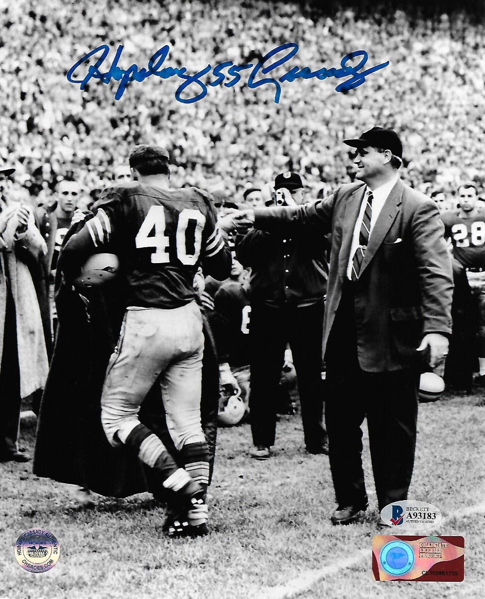 Howard Hopalong Cassady Autographed Ohio State Buckeyes 8x10 Photo Beckett Authenticated #4-Powers Sports Memorabilia