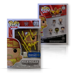 Hulk Hogan Autographed Wrestling Signed Funko POP 71 Beckett COA With Protector-Powers Sports Memorabilia