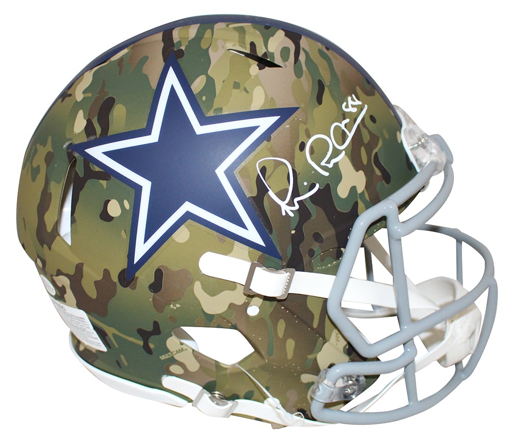 Michael Irvin Dallas Cowboys Authentic Camo Speed Signed Helmet BAS-Powers Sports Memorabilia
