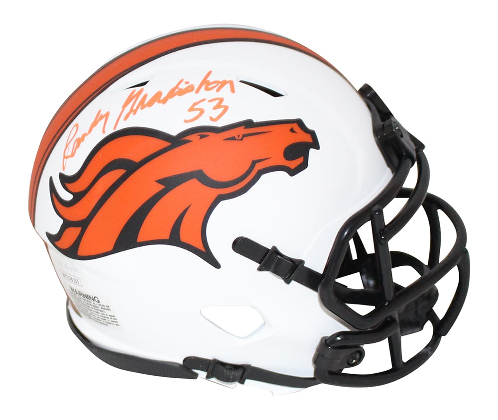Randy Gradishar Signed Denver Broncos Lunar Mini Helmet – JSA Authenticated-Powers Sports Memorabilia