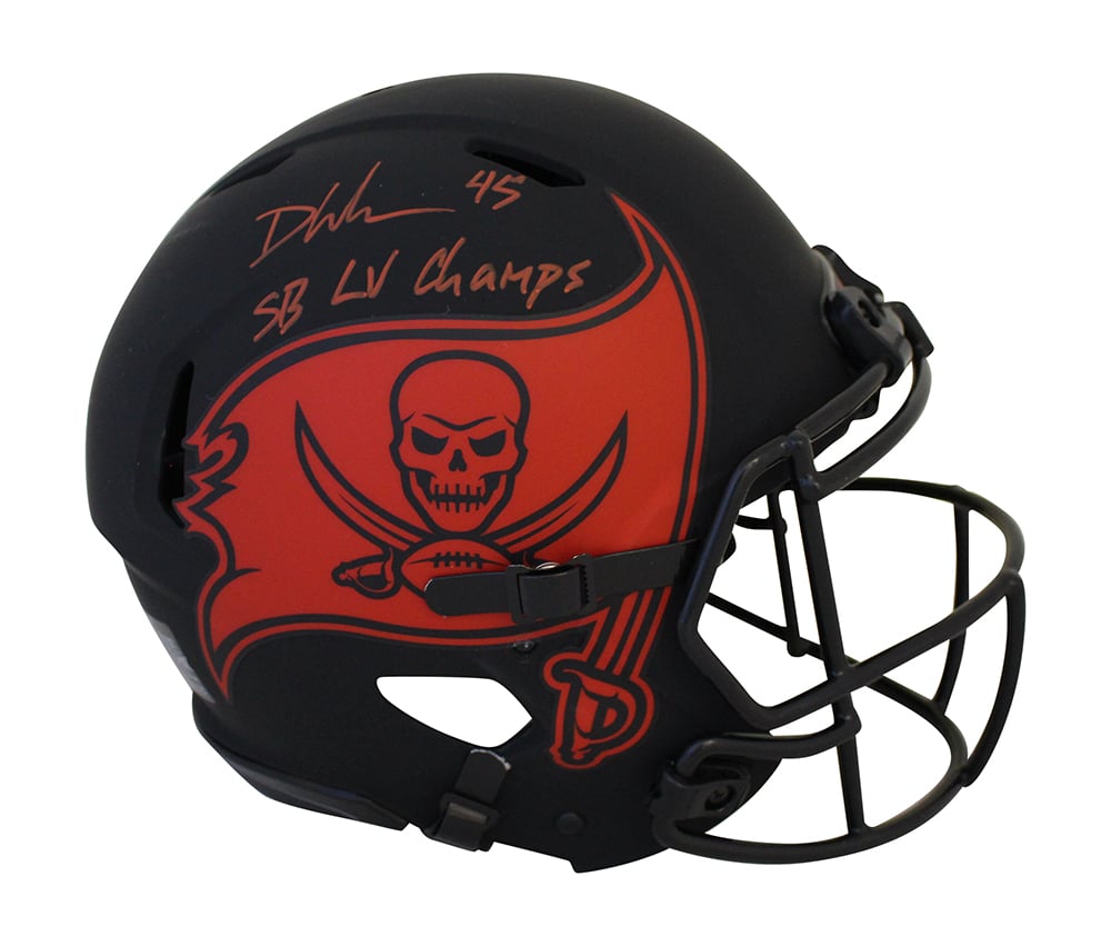 Devin White Signed Buccaneers Authentic Eclipse Helmet SB Champs – Beckett Authenticated-Powers Sports Memorabilia