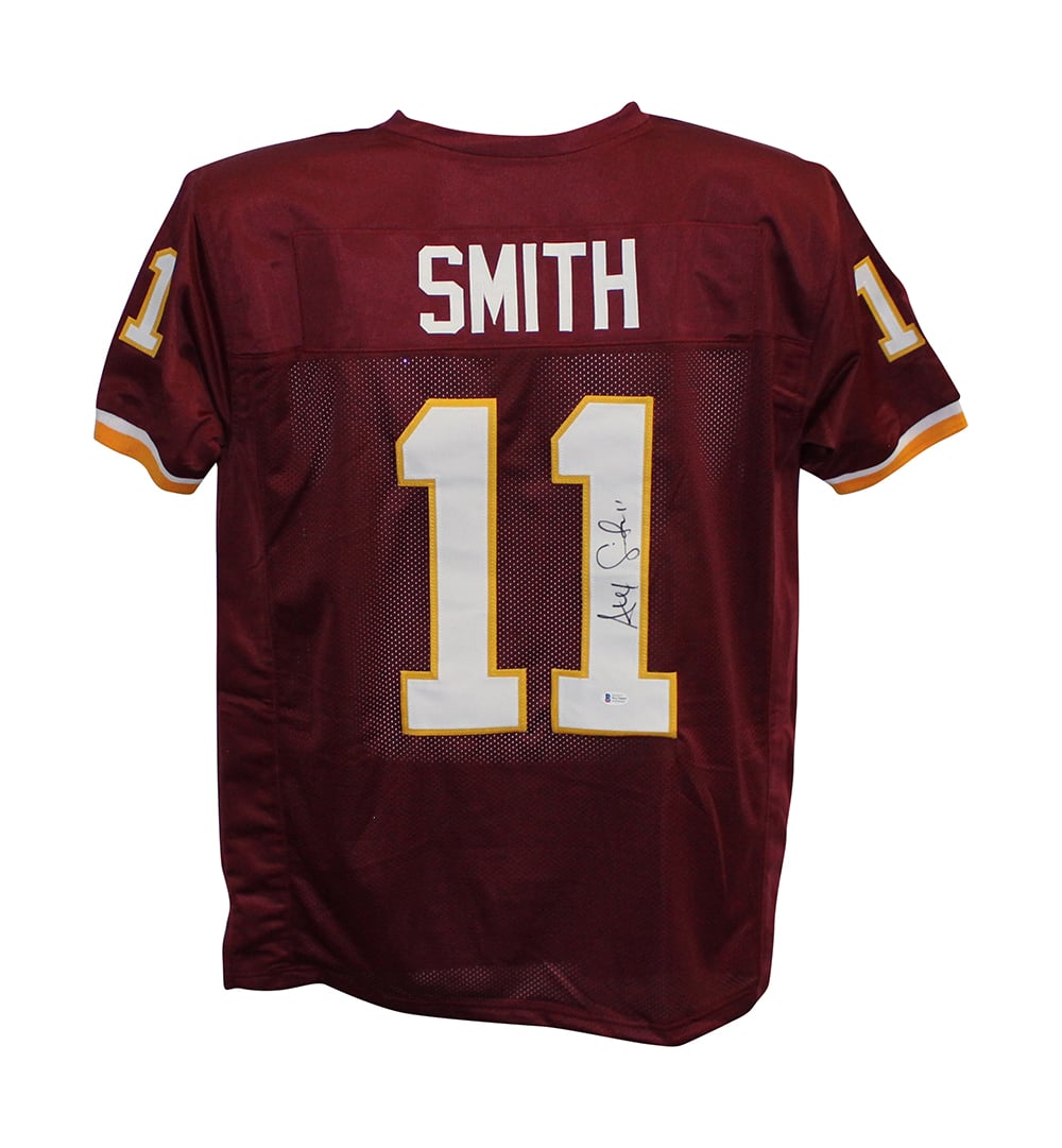 Alex Smith Signed Pro Style Red XL Jersey – Beckett Authenticated-Powers Sports Memorabilia