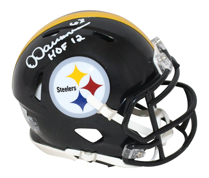 Dermontti Dawson Autographed Pittsburgh Steelers Speed Mini Helmet HOF – Beckett Authenticated-Powers Sports Memorabilia
